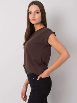 T-shirt RV-TS-4833.24P ciemny brązowy M