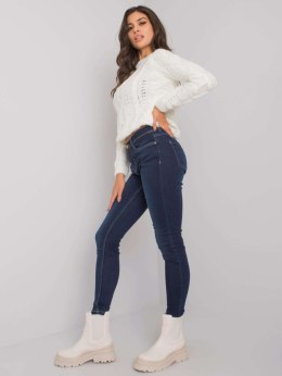 Spodnie jeans D85035C62220D253 ciemny niebieski S
