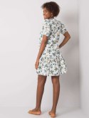 Sukienka RO-SK-2508.38P biało-zielony M