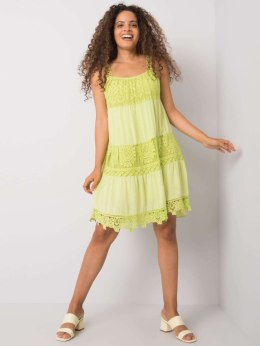 Sukienka TW-SK-BI-81593.28 limonkowy S