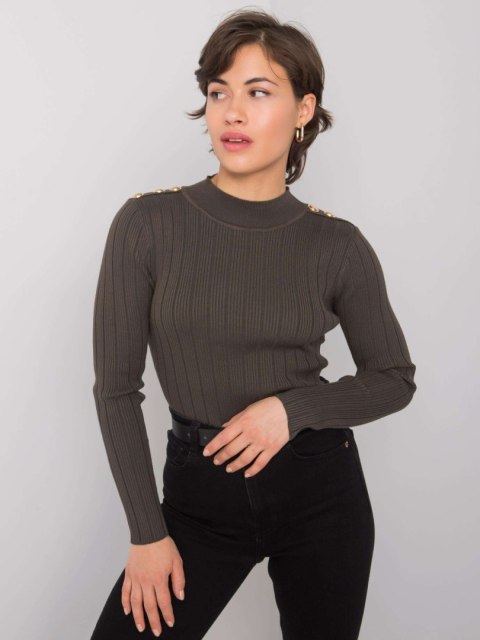 Sweter EM-SW-MCY02213.91 ciemny khaki