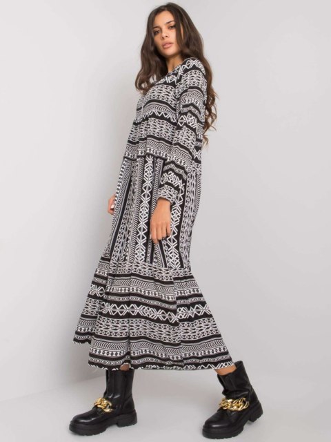 Sukienka D73771M30225A3EN czarno-biały XS