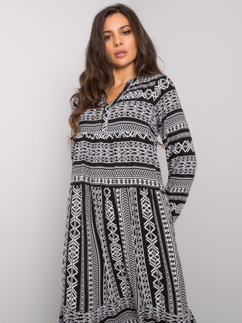 Sukienka D73771M30225A3EN czarno-biały XS