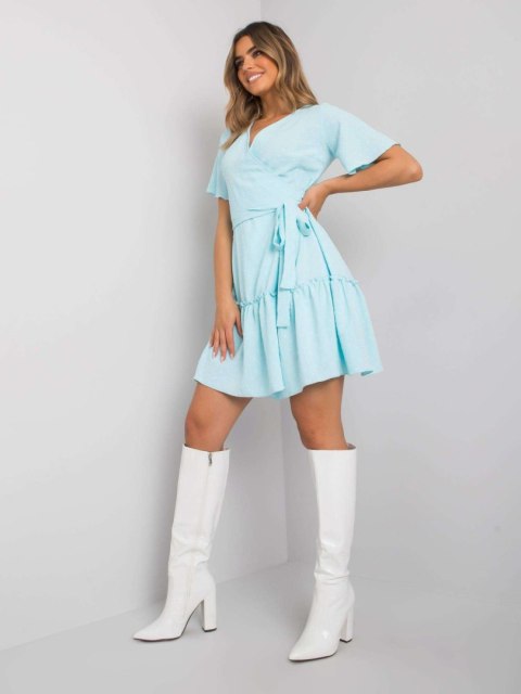 Sukienka LK-SK-508623.24X jasny niebieski 42