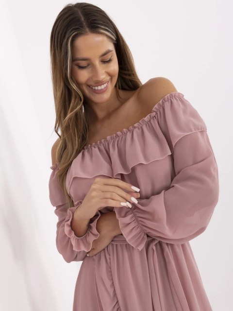 Sukienka TW-SK-BI-1203.72P ciemny różowy