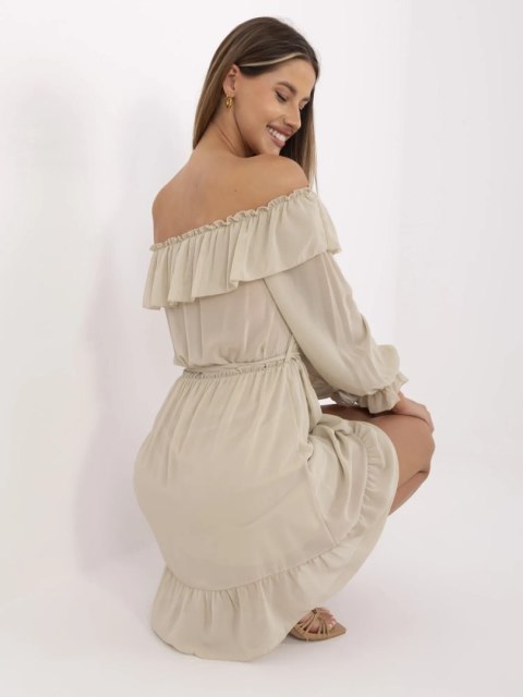 Sukienka TW-SK-BI-1203.72P jasny beżowy