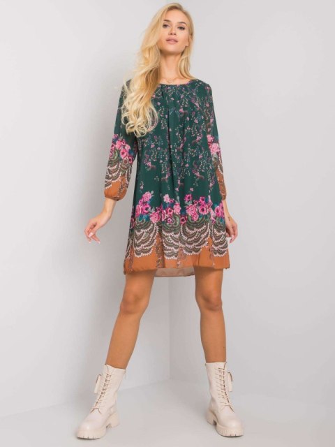 Sukienka TW-SK-BI-2667-1.72P ciemny zielony S