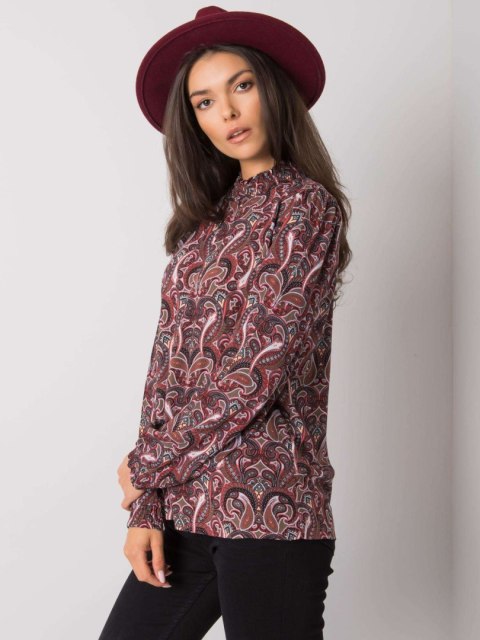 Bluzka D73771M11052A ciemny brązowy XS