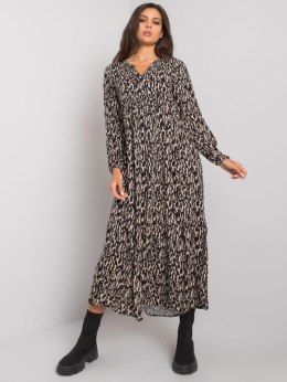 Sukienka D73771M30225A1EN czarno-beżowy XS