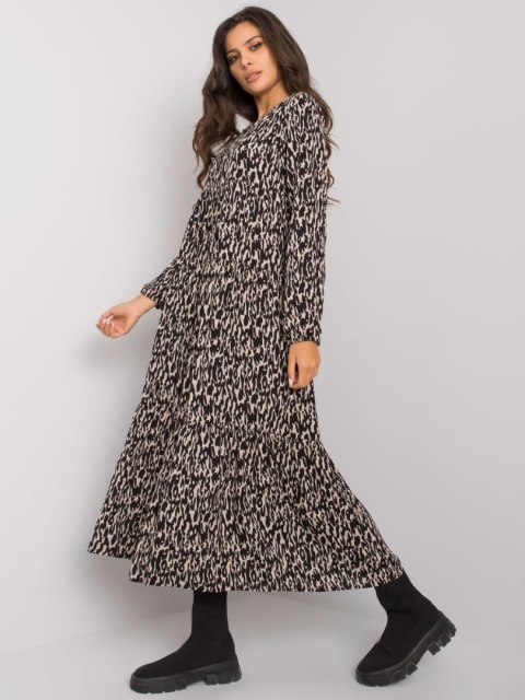 Sukienka D73771M30225A1EN czarno-beżowy XS