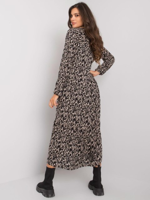 Sukienka D73771M30225A1EN czarno-beżowy XS