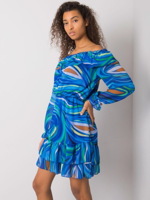 Sukienka DHJ-SK-15015-1.48P ciemny niebieski