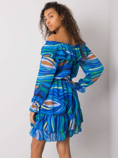 Sukienka DHJ-SK-15015-1.48P ciemny niebieski