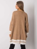 Kardigan TW-SW-BI-A21768.21 camelowy