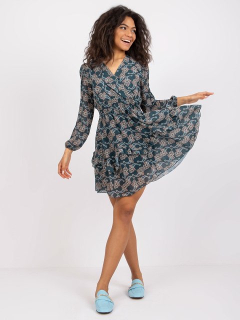 Sukienka TW-SK-BI-0928-3.48 ciemny zielony