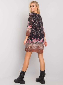 Sukienka TW-SK-BI-2667-1.72P czarno-beżowy S