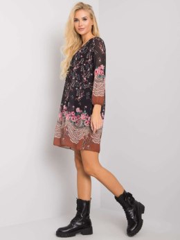 Sukienka TW-SK-BI-2667-1.72P czarno-beżowy S