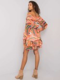 Sukienka DHJ-SK-15015-1.48P pomarańczowy
