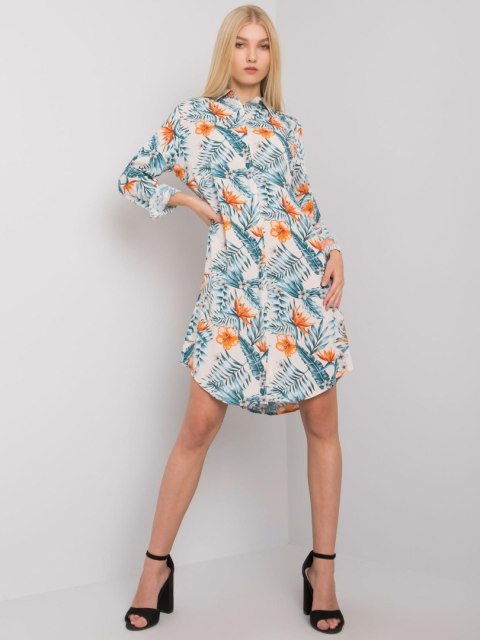 Sukienka TO-KS-1120-4.79 jasny beżowy S