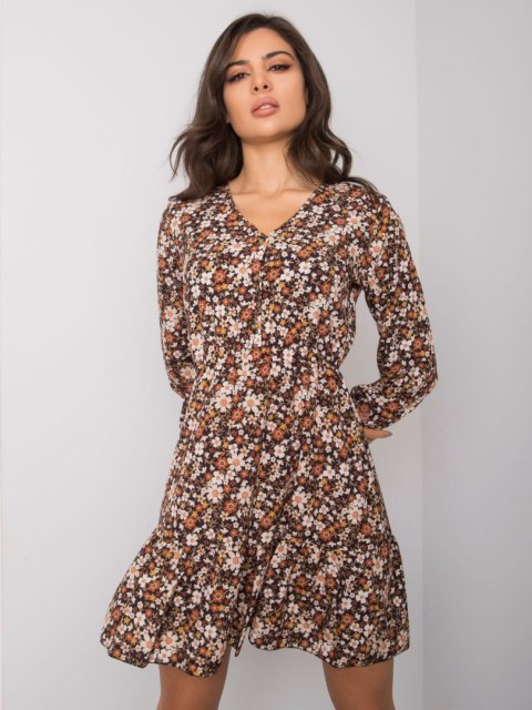 Sukienka TW-SK-BI-25624.20P czarno-żółty S