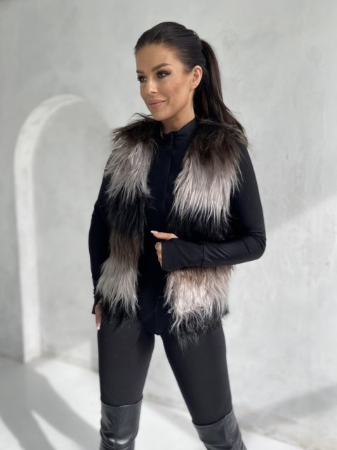 Kamizelka YP-KZ-DT-067.23P szaro-czarny L