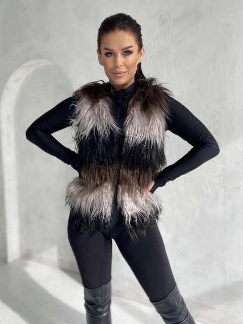 Kamizelka YP-KZ-DT-067.23P szaro-czarny XL