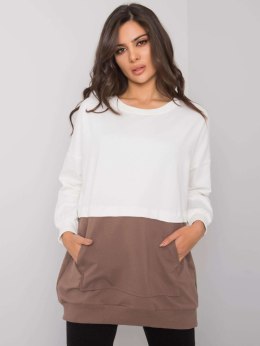 Bluza RV-BL-7197.89P biało-brązowy L/XL