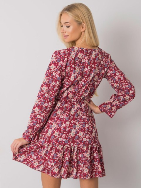 Sukienka TW-SK-BI-25624.20P bordowy L