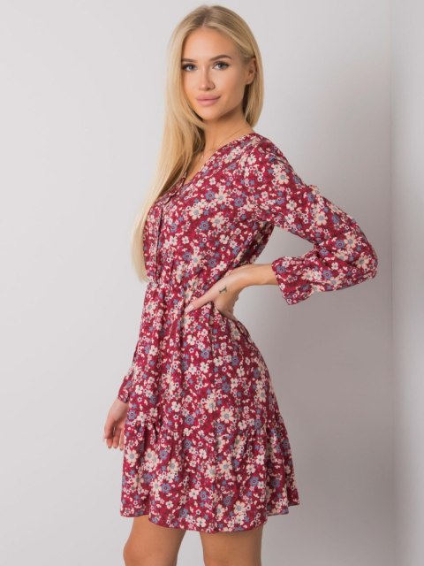 Sukienka TW-SK-BI-25624.20P bordowy L