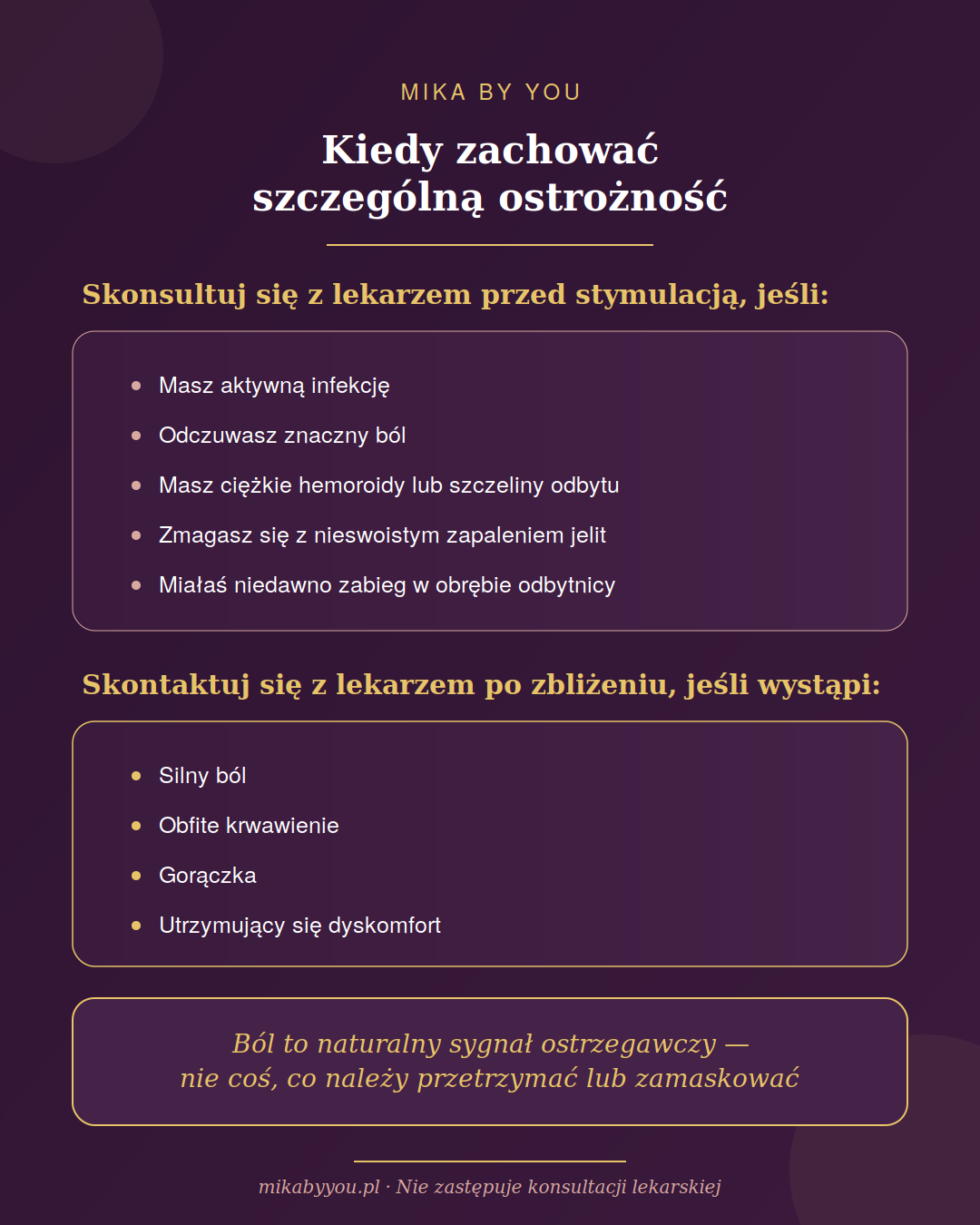 Przeciwwskazania i sygnały ostrzegawcze przy stymulacji analnej — kiedy skonsultować się z lekarzem